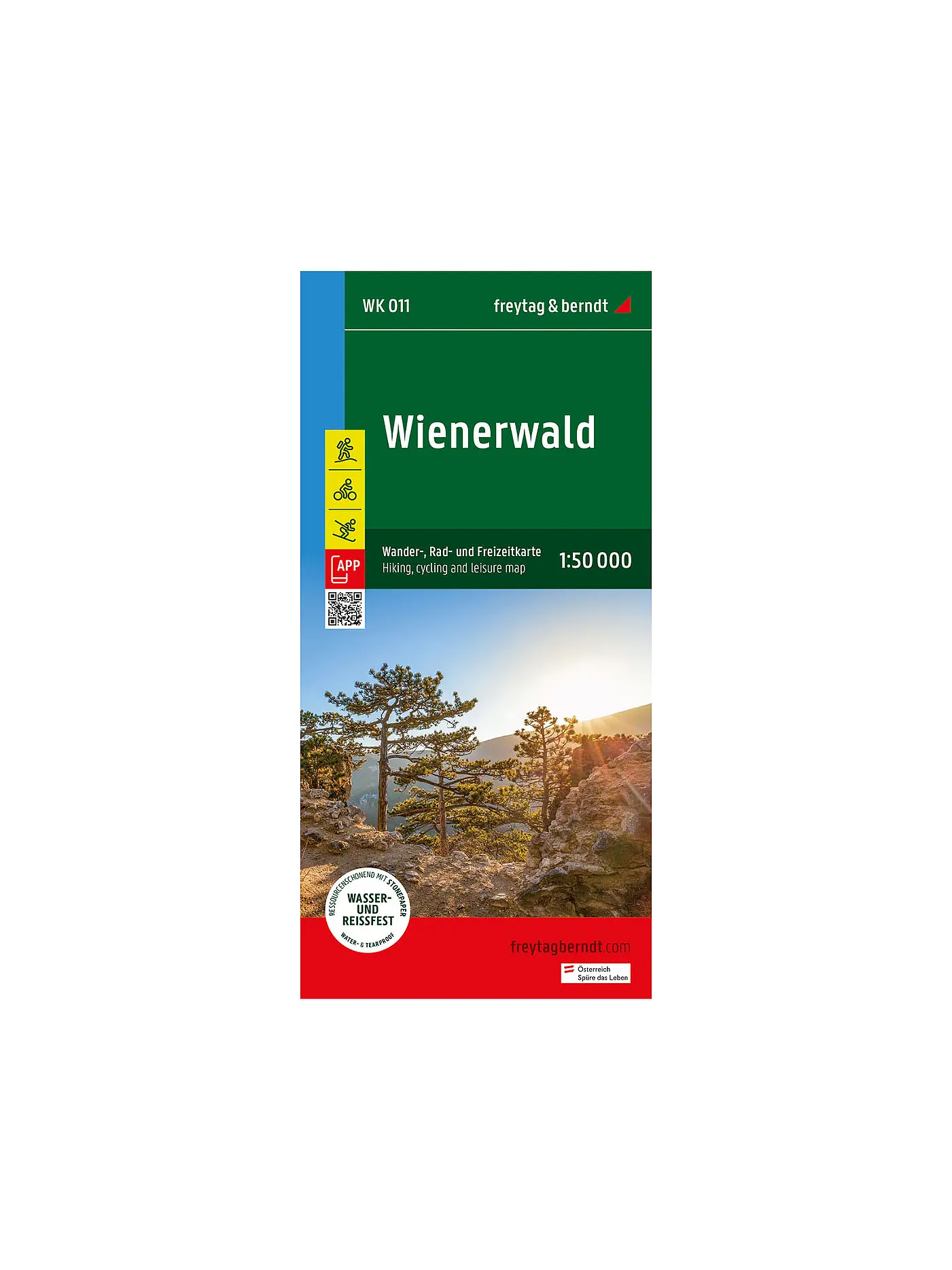 FREYTAG & BERNDT | Wanderkarte Wienerwald Maßstab 1:50.000 | 